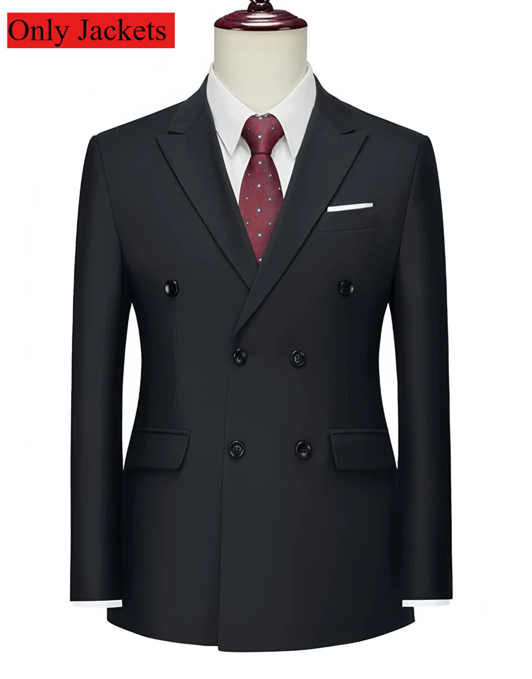 2025 Fashion New Men Double Breasted Boutique Solid Color Business Slim Fit Groom'S Office Wedding Best for Man Work Dress Suit