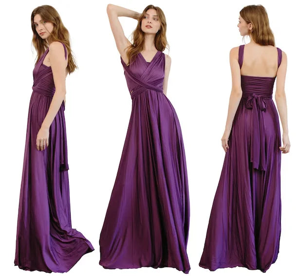 Bridesmaid Dress, Olive Green Maxi Bridesmaid Dress, Bridal Party Convertible Dress, Multiway Infinity Dress, Custom Dress