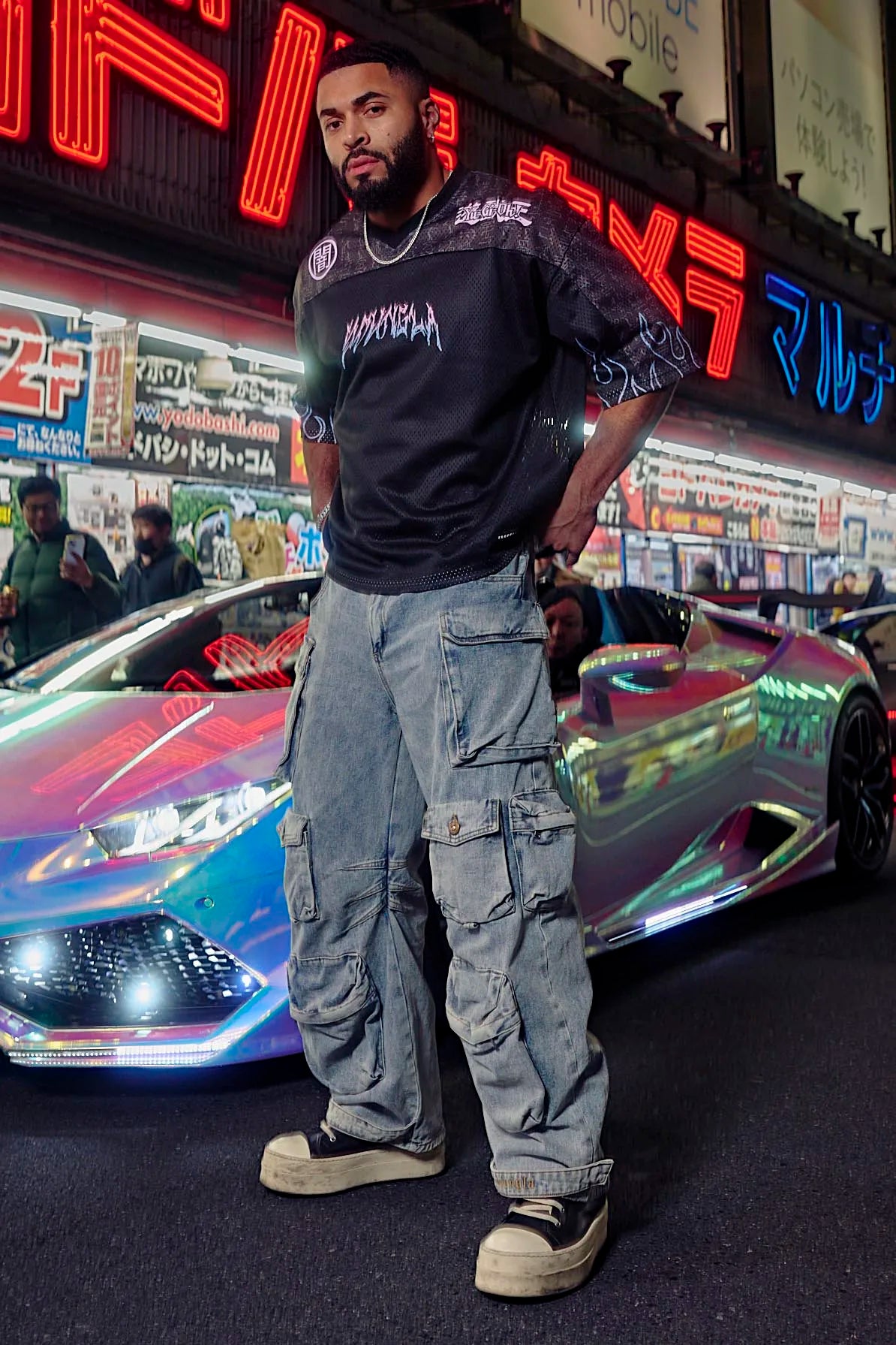 Chaopai joint name Yu-Gi-Oh Men's oversized T-shirt summer gym sports casual fitness short sleeve blouse