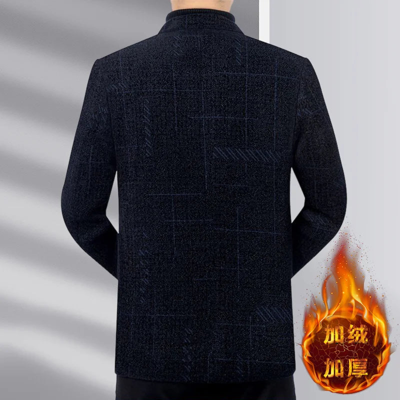 Blazer Men's Business Gentleman Wedding Fashionable Solid Color Best Man, Slimming and Casual Middle-aged and Elderly Blazer