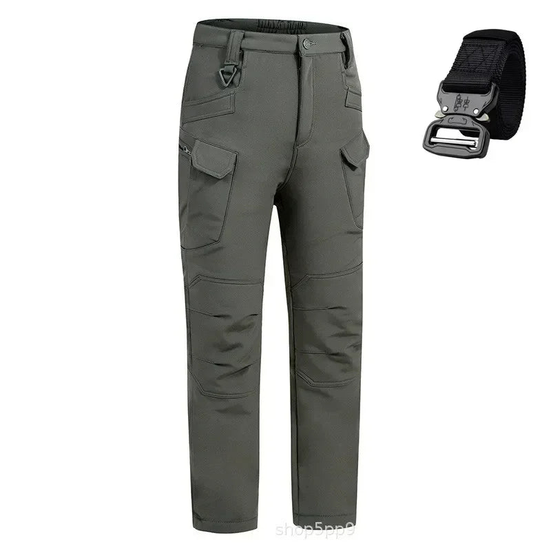 5XL 6XL Winter Autumn Tactical Jacket SoftShell Tactical Waterproof Jackets Fishing Hiking Camping Climbing Fleece Jacket Pants