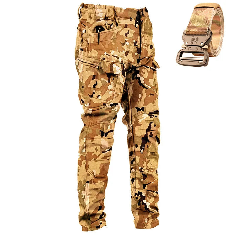 5XL 6XL Winter Autumn Tactical Jacket SoftShell Tactical Waterproof Jackets Fishing Hiking Camping Climbing Fleece Jacket Pants