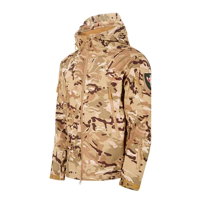 5XL 6XL Winter Autumn Tactical Jacket SoftShell Tactical Waterproof Jackets Fishing Hiking Camping Climbing Fleece Jacket Pants