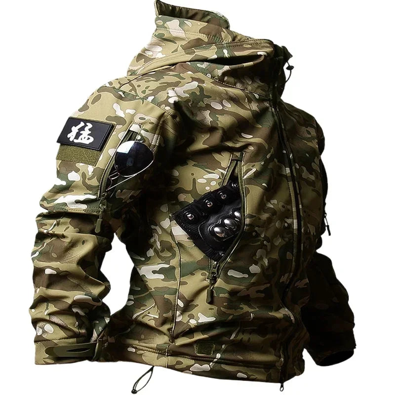 5XL 6XL Winter Autumn Tactical Jacket SoftShell Tactical Waterproof Jackets Fishing Hiking Camping Climbing Fleece Jacket Pants